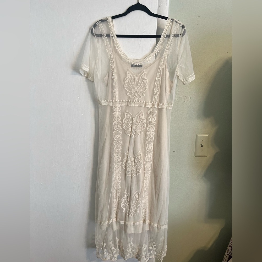 Zara Cream Lace Dress